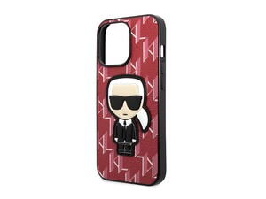 قاب چرمی آیفون 13 پرو مکس طرح کارل برجسته CG Mobile iphone 13 Pro Max Karl Lagerfeld Leather Case