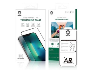 محافظ صفحه نمایش شیشه ای ضد انعکاس آیفون 13 پرو مکس گرین Green iphone 13 Pro Max Anti-Reflective Transparent Glass