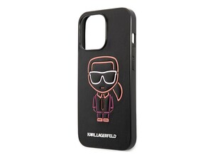 قاب چرمی آیفون 13 پرو طرح کارل برجسته CG Mobile iphone 13 Pro Karl Lagerfeld Leather Case