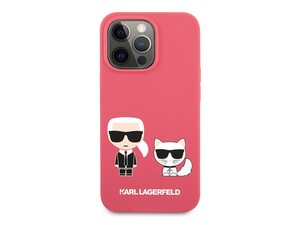 قاب سیلیکونی آیفون 13 پرو طرح گربه و کارل CG Mobile iphone 13 Pro Cat Karl Lagerfeld Silicone Case