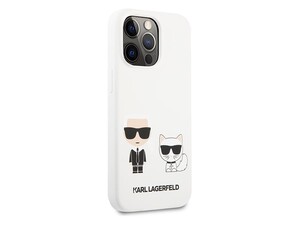 قاب سیلیکونی آیفون 13 پرو طرح گربه و کارل CG Mobile iphone 13 Pro Cat Karl Lagerfeld Silicone Case