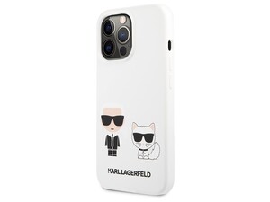 قاب سیلیکونی آیفون 13 پرو طرح گربه و کارل CG Mobile iphone 13 Pro Cat Karl Lagerfeld Silicone Case