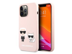 قاب سیلیکونی آیفون 13 پرو طرح گربه و کارل CG Mobile iphone 13 Pro Cat Karl Lagerfeld Silicone Case