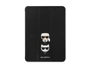 کیف چرمی آیپد پرو 11 اینچ طرح کارل و گربه CG Mobile iPad Pro 11 2020/2021 Cat Karl Lagerfeld Leather Case