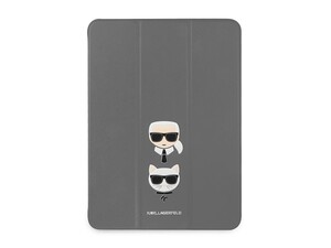 کیف چرمی آیپد پرو 12.9 اینچ طرح کارل و گربه CG Mobile iPad Pro 12.9 2020/2021 Cat Karl Lagerfeld Leather Case