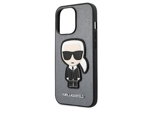 قاب چرمی آیفون 13 پرو طرح کارل برجسته CG Mobile iphone 13 Pro Karl Lagerfeld Leather Case