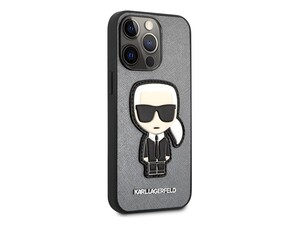 قاب چرمی آیفون 13 پرو طرح کارل برجسته CG Mobile iphone 13 Pro Karl Lagerfeld Leather Case