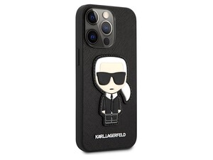 قاب چرمی آیفون 13 پرو طرح کارل برجسته CG Mobile iphone 13 Pro Karl Lagerfeld Leather Case