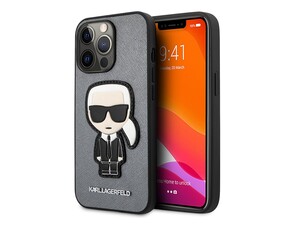 قاب چرمی آیفون 13 پرو طرح کارل برجسته CG Mobile iphone 13 Pro Karl Lagerfeld Leather Case