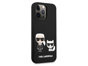 قاب سیلیکونی آیفون 13 پرو مکس طرح گربه و کارل CG Mobile iphone 13 Pro Max Cat Karl Lagerfeld Silicone Case