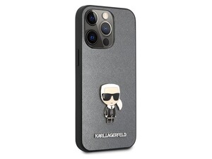 قاب چرمی آیفون 13 پرو مکس طرح کارل برجسته CG Mobile iphone 13 Pro Max Karl Lagerfeld Leather Case