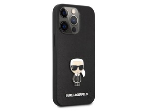 قاب چرمی آیفون 13 پرو مکس طرح کارل برجسته CG Mobile iphone 13 Pro Max Karl Lagerfeld Leather Case