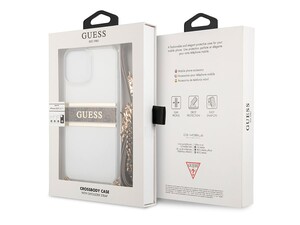 قاب محافظ براق آیفون 13 پرو مکس همراه با بند رودوشی CG Mobile iphone 13 Pro Max Guess CrossBody Case