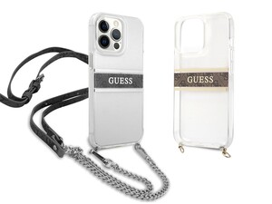 قاب محافظ براق آیفون 13 پرو مکس همراه با بند رودوشی CG Mobile iphone 13 Pro Max Guess CrossBody Case