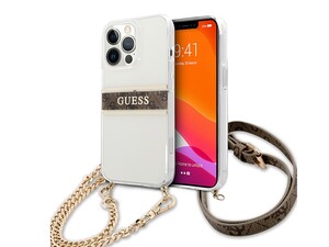 قاب محافظ براق آیفون 13 پرو مکس همراه با بند رودوشی CG Mobile iphone 13 Pro Max Guess CrossBody Case