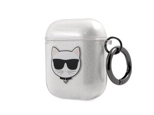 کاور محافظ براق ایرپاد اپل طرح گربه کارل CG Mobile Apple Airpods/Airpods 2 Karl Cat Case