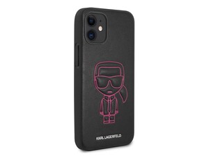 قاب چرمی آیفون 12 مینی طرح کارل برجسته CG Mobile iphone 12 mini Karl Lagerfeld Leather Case