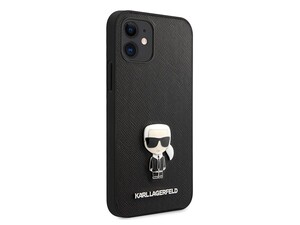 قاب چرمی آیفون 12 مینی طرح کارل برجسته CG Mobile iphone 12 mini Karl Lagerfeld Leather Case