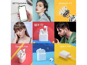 هندزفری بلوتوث کیو سی وای QCY T7 TWS Smart Earbuds