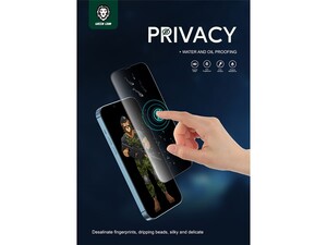 محافظ صفحه نمایش شیشه ای حریم شخصی آیفون گرین Green iPhone XR/11 Privacy Pro Anti-Peeping Full Curved Glass