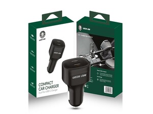 شارژر فندکی دو پورت تایپ سی 45 وات گرین Green Dual Port USB-C Car Charger 45W