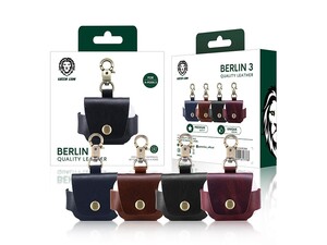 کاور چرمی ایرپاد 3 اپل گرین Green Berlin3 Series Airpods 3 Leather Case