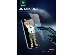 محافظ صفحه نمایش حریم شخصی آیفون 13 پرو مکس گرین Green Lion 3D Silicone HD Glass Screen Protector for iPhone 13 Pro Max 6.7 GNI13PM3HDSICL