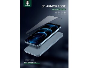 محافظ صفحه نمایش شیشه‎ای سه بعدی آیفون 13 پرومکس گرین Green Lion 3D PET HD Glass Screen Protector for iPhone 13 Pro Max GNI13PM3HDSCL