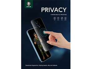 محافظ صفحه نمایش شیشه ای حریم شخصی آیفون 13 پرو مکس گرین Green iPhone 13 Pro Max Privacy Pro Full Curved Glass