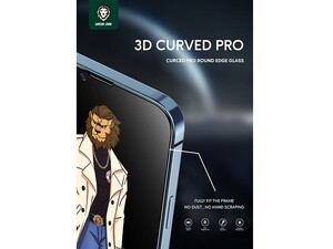 Green 3D Curved Tempered Glass For IPhone 13 Pro