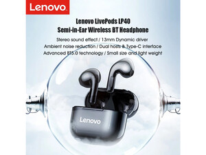 خرید هدفون بی سیم بلوتوثی لنوو – Lenovo LP40 Wireless Headphones