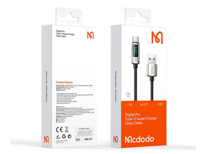 کابل Type C مک دودو Mcdodo Digital Pro Type C Super Charge CA-8691