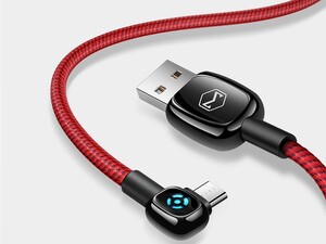 کابل شارژ و انتقال داده 1.5 متری میکرو یو اس بی مک دودو MCDODO 90° Auto Power Off Micro USB Data Cable 1.5M CA-593