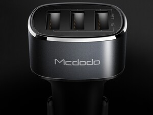 قیمت شارژر فندکی 3 پورت با قابلیت شارژ سریع مک دودو MCDOOD 3 Port 5.2A Car Charger CC-630