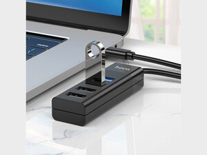 هاب تایپ سی 4 پورت هوکو HOCO HB25 4 Port USB HUB TYPE-C to USB 3.0