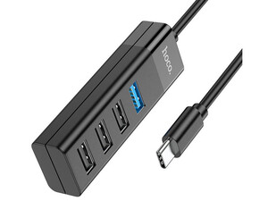 قیمت هاب تایپ سی 4 پورت هوکو HOCO HB25 4 Port USB HUB TYPE-C to USB 3.0