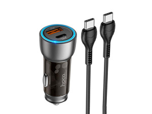 شارژر فندکی چراغ دار hoco NZ8 Sprinter car charger