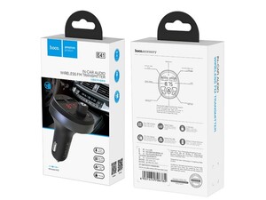 شارژر فندکی با قابلیت پخش موسیقی و تماس هوکو Hoco E41 Car Charger with Wireless FM Transmitter