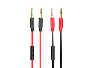 کابل صدا میکروفون دار هوکو Hoco UPA12 AUX With Mic Cable 1m