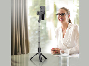 قیمت مونوپاد سه پایه دار دارای ریموت کنترل هوکو hoco Tabletop holder “K16” for live broadcast