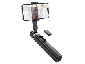 خرید مونوپاد سه‌پایه‌دار و دارای ریموت‌کنترل هوکو hoco Tabletop holder K18 Wave for live broadcast