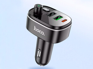 شارژر فندکی سریع و FM پلیر هوکو HOCO Car charger Fast PD20W+QC3.0 BT FM transmitter E62