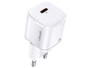 شارژر دیواری تایپ سی 20 وات و کابل شارژ تایپ سی به لایتنینگ یوسامز USAMS Charger + Type C to Lightning Data Cable