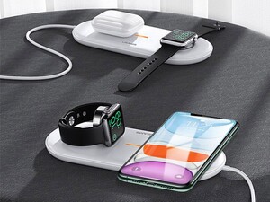 شارژ وایرلس اپل واچ و آیفون یوسامز Usams US-CD119 2in1 Wireless Charger