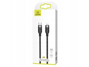 کابل سریع تایپ سی به لایتنینگ یوسامز USAMS U31 Type-C to Lightning Cable 1.2m