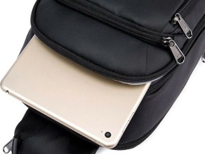 کوله تک بند یو اس بی دار بنج BANGE BG-1911 Single strap backpack