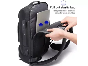 کوله ضد آب یو اس بی دار لپ تاپ 15.6 اینچ بنج Bange BG-7078 Oxford Cloth Waterproof Backpack with USB Port