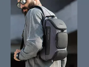 کوله پشتی تک بند یو اس بی دار 8 لیتری بنج BANGE BG-7086 Men Chest Bag Single Shoulder Bag