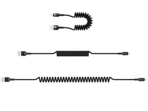 کابل شارژ و انتقال دیتا 1.8متری لایتنینگ مک دودو MCDODO Data Coiled Cable Lightning 1.8M CA-641 دارای طول قابل تغییر