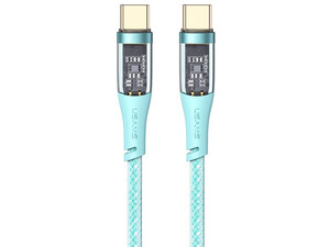 قیمت کابل دو سر تایپ سی یو سامز USAMS US-SJ574 Type-C to Type-C PD Transparent Data Cable 1.2m